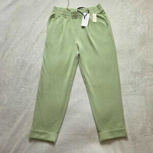 New L Varley (from Anthropologie) The Rolled Cuff Pant 25" Snow Sage Double soft